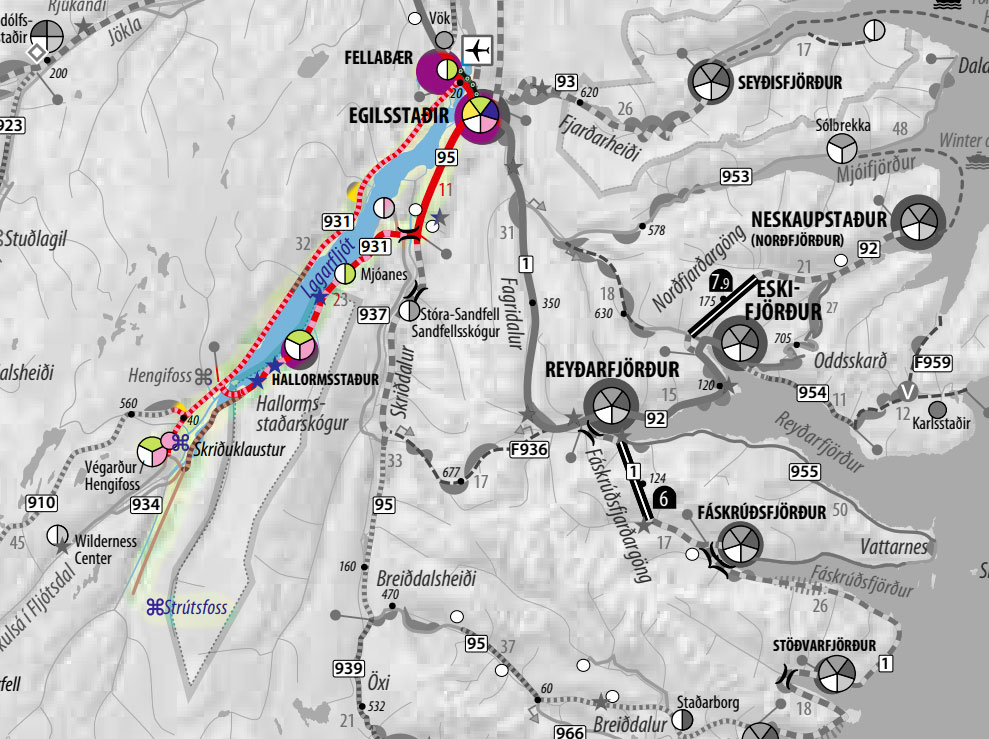 Mappa del percorso da https://cyclingiceland.is/en/