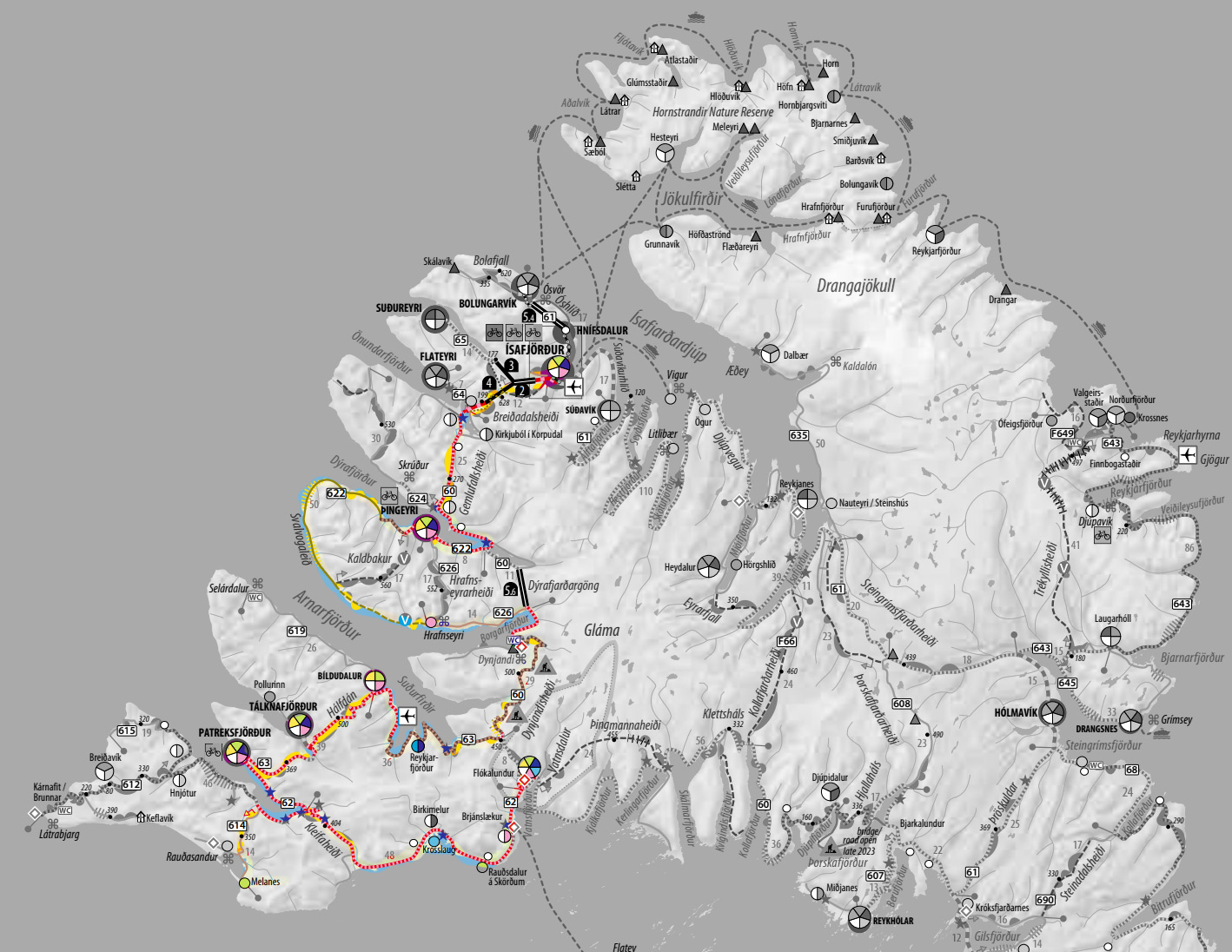 Mappa generale da https://cyclingiceland.is
