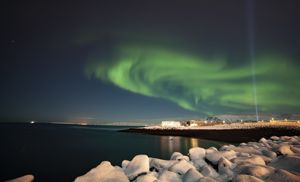 Aurora a Reykjavik