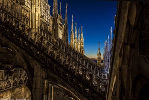 Tramonto sul Duomo di Milano