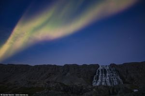 Aurora a Dynjandi