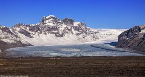 La poderosa fronte del Skeiðarárjökull 