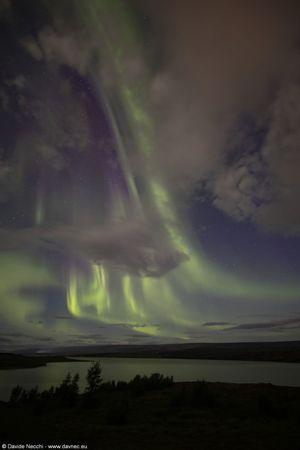 Aurora sul Lagarfljót